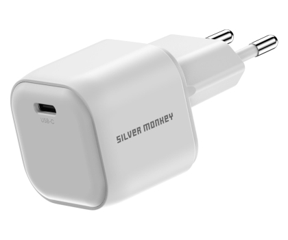 Ładowarka i akumulator Silver Monkey Ładowarka GaN Smart Uno 100W Biała